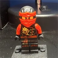 LEGO Ninjago Red Ninja Minifigure with Black Base Display Stand