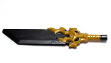 Lego - Minifigure Utensil - Dark Grey / Gold, Sword, Ninja
