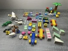 LEGO Duplo Mixed Lot- Pegasus w/Wings, Unique Printed Blocks, Jurassic World Set