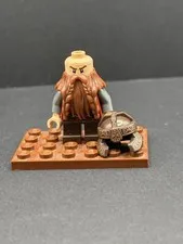 Lego Lord of The Rings Gimli hairline cracks on both sides (lor013) Minifigure