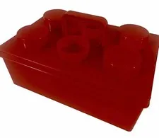 LEGO Storage Box Carry Case Compartment Red  Cubby Block Rare + Content