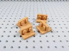 LEGO Lot of 4 Medium Nougat 2x2-1x2 Center Brackets BA