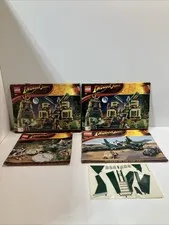 Lot Of  Official Lego Indiana Jones Manual  Books / Booklets 2008 / 2009 DECALS
