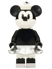 LEGO® Minifigure LEGO® Ideas idea050 Minnie Mouse Vintage Metallic Silver Skirt