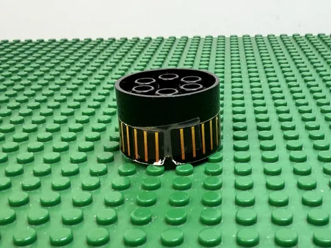 LEGO Black Wheel 20x30 Techic Orange Yellow Stripes Sticker 6580 6582#4266pb04