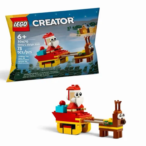 LEGO CREATOR Santa's Sleigh Ride For Christmas  (30670) Brand New Stock