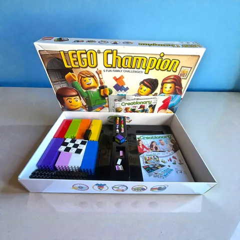 Lego Champion Game includes 5 Fun Family Challenges #3861 Missing Some Pieces