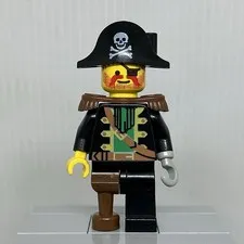 LEGO Pirates I pi055 Captain Red Beard Roger Peg Leg Hook Hand Minifigure