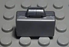 Lego Figure Accessories Suitcase Matt Silver