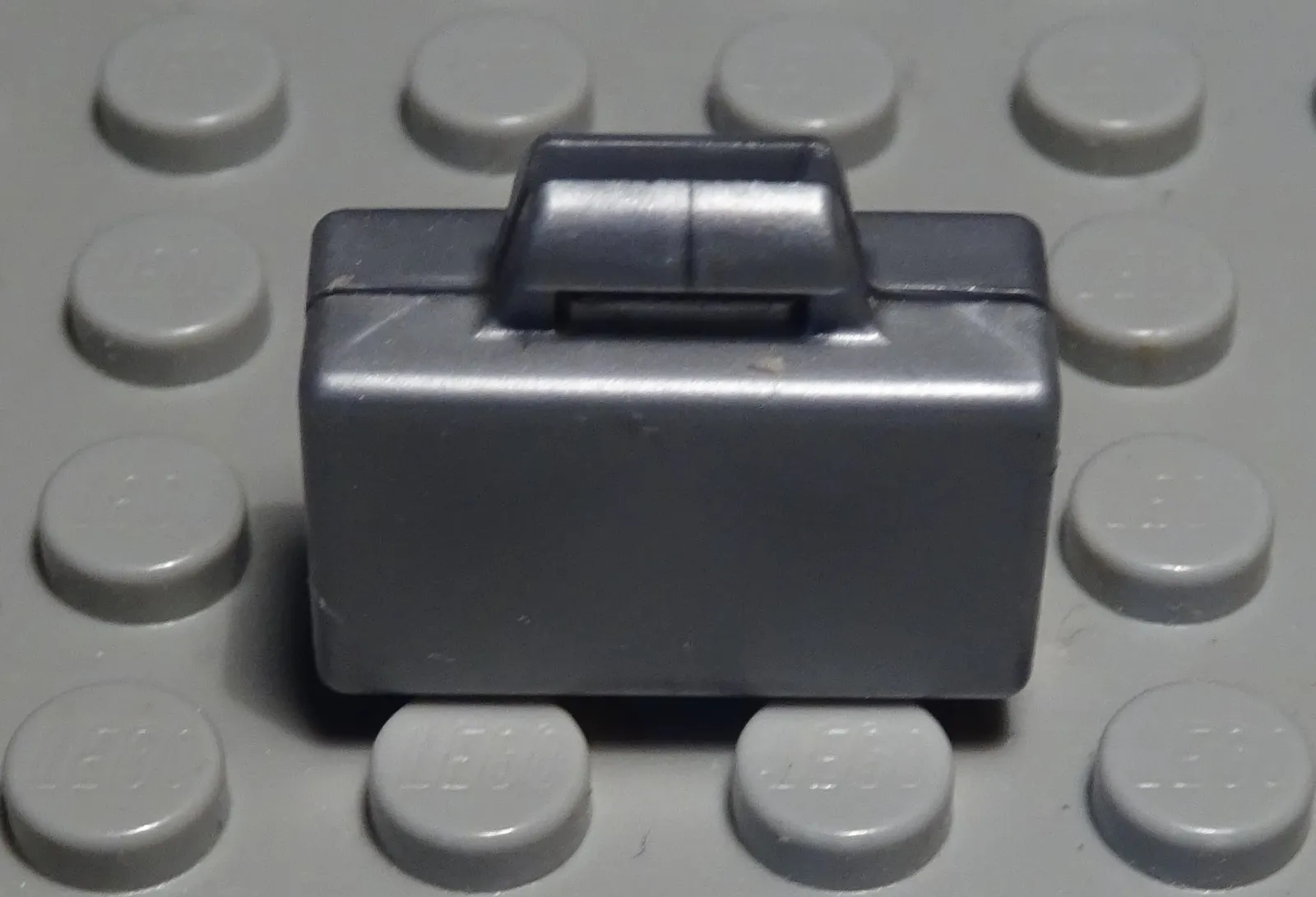 Lego Figure Accessories Suitcase Matt Silver