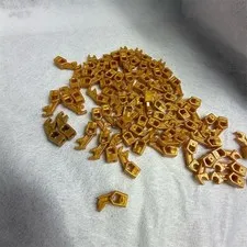 LEGO Pearl Gold Mechanical Arm Parts Lot of 60 Exo-Force Bionicle Technic