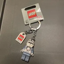 Star Wars LEGO Clone Trooper V-Wing Pilot Toy Mini Figure Keychain 851463 Gray