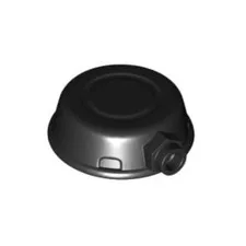 LEGO - Minifig, Helmet, Pot / Pan with Stud on Side - Black