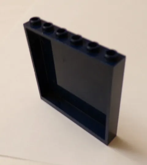 Lego x1 Dark Blue 1x6x5 Panel, 59349 (028-221)