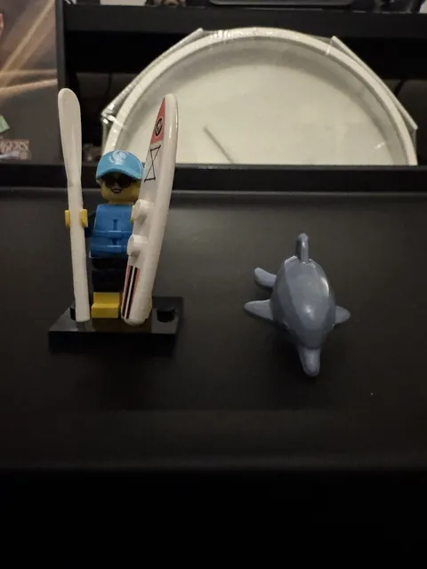 Lego Series 21 Paddle Surfer Collectible Minifigure #1 71029 Dolphin