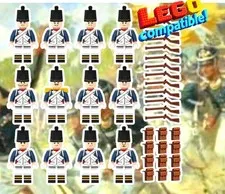 12x Figure French Napoleonic War British Army Minifigures Set Grenadiers France 