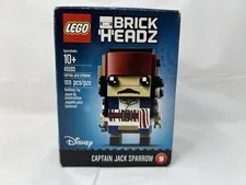 Lego Brickheadz Captain Jack Sparrow New In Box/Sealed 41593 Retired - Box Wear
