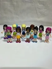 Lego Huge Lot 10 Friends Minifigure Used Good Condition E115