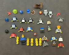 LEGO Minifigure Parts Bulk Lot: Heads, Torsos, Legs please read description