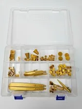 Lego Golden Ninjago Ninja swords, weapons, Pearl Gold parts and pieces lot of 65