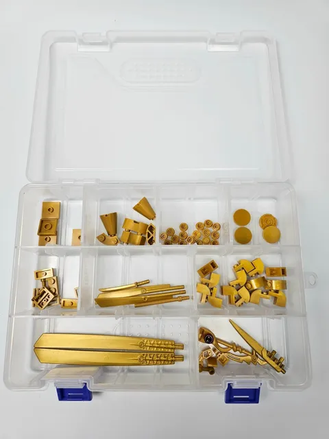 Lego Golden Ninjago Ninja swords, weapons, Pearl Gold parts and pieces lot of 65