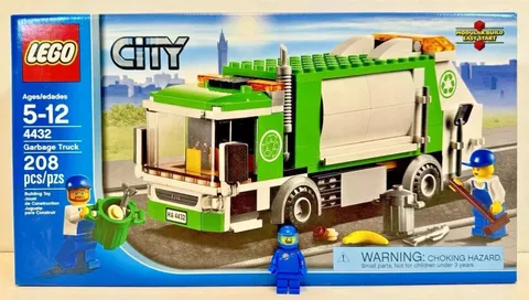 LEGO 4432 City Garbage Truck New Sealed Retired Town Recycle Trash Work NISB
