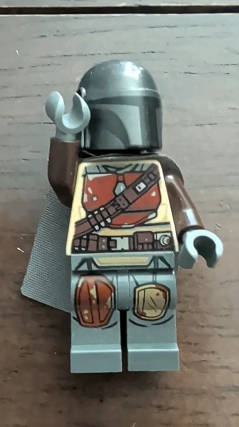 LEGO Star Wars The Mandalorian din Jarin Minifigure Helmet Cape Printed Torso