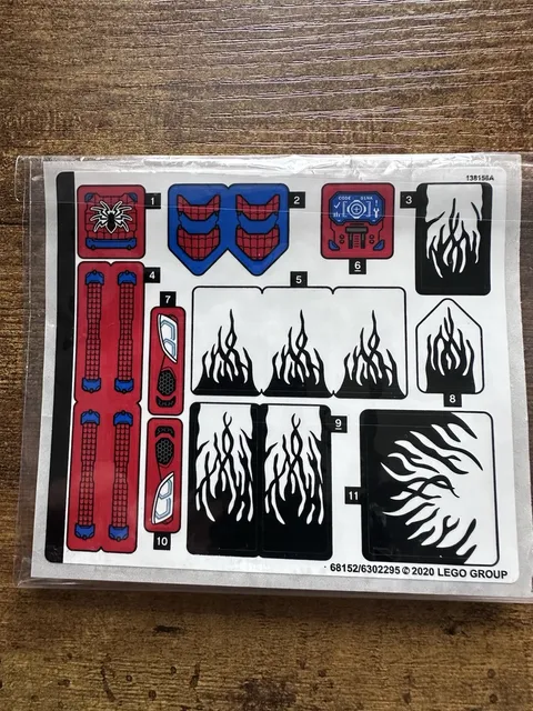 LEGO STICKER SHEET for 76151 Venomosaurus Ambush New Authentic