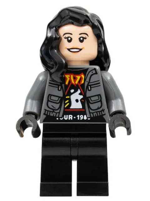 LEGO [No Color/Any Color] Zia Rodriguez - Dark Bluish Gray Jacket jw090 Used Gen