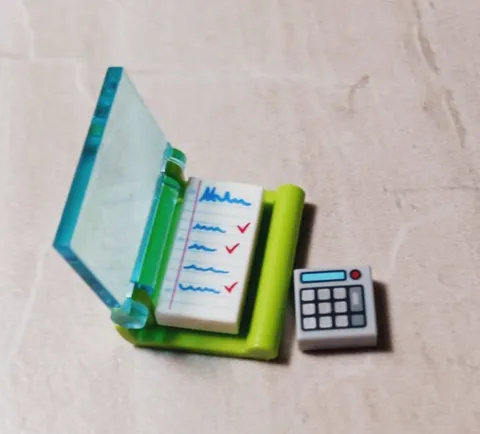 New LEGO School Notebook Calculator Mom Dad Kid Gear School Work Life REAL Job