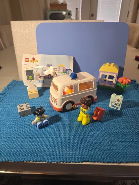 Lego Duplo Ambulance  For Town Village Complete