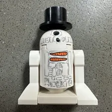 LEGO Star Wars R2-D2 Snowman sw0424 2012 Advent Calendar Top Hat COMPLETE