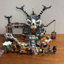 LEGO NINJAGO 71722 Skull Sorcerer's Dungeons Building Set Used Complete
