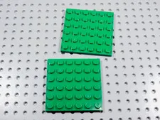 LEGO Lot of 2 Green 6x6 Plates BM