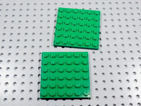 LEGO Lot of 2 Green 6x6 Plates BM