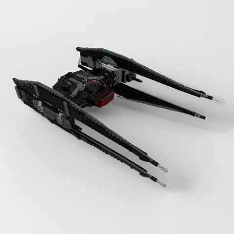 LEGO Star Wars Kylo Ren's TIE Fighter Silencer Built Ship No Box