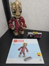 LEGO Marvel Ravager Jumpsuit Groot 76341 Complete With Manual