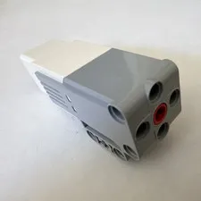 LEGO Technic Electric Motor Power Functions Gray/White w/ Red Axle Hole