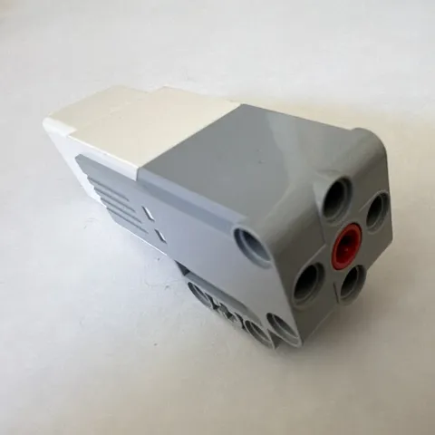 LEGO Technic Electric Motor Power Functions Gray/White w/ Red Axle Hole