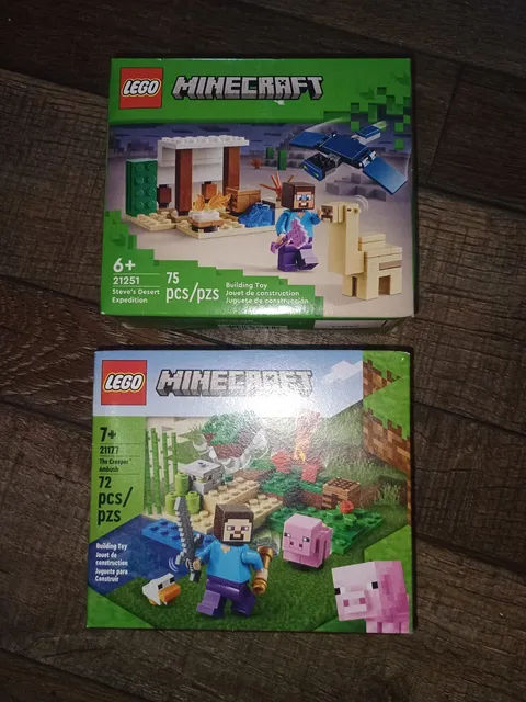 Lot Of 2 Lego Minecraft Sets 21251 And 21177