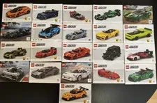 LEGO Speed Champions Racers Car Instructions Manual Only Lot
