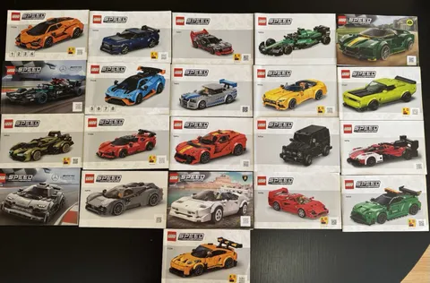 LEGO Speed Champions Racers Car Instructions Manual Only Lot
