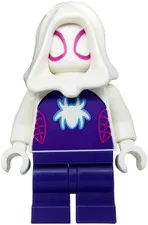 LEGO [No Color/Any Color] Ghost-Spider (Gwen Stacy) - Dark Purple Medium Legs, W
