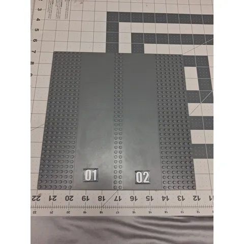 Lego Base Plate 30225 32x32 City Road Split Lanes Divider Median