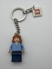 Lego Mary Jane Keychain Minifigure Spider-Man 851026 - 2004 RARE - W/ Logo Tile