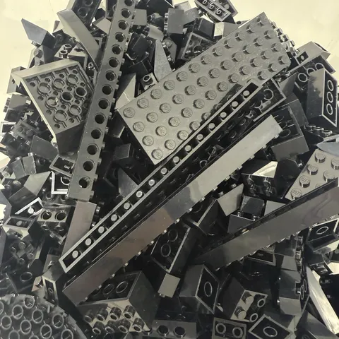 LEGO Bulk Lot Black Brick Pieces & More  – 2lb 0.4oz Bag Sorted by Color