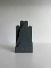 Lego 47847 54782 57512 33458 Rock Panel 2x4x6 Dark Bluish Gray
