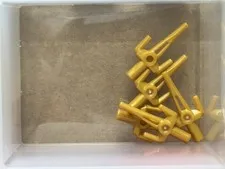 LEGO Parts - Pearl Gold Minifigure, Weapon Sai - No 98139 - QTY 5