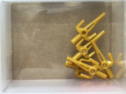 LEGO Parts - Pearl Gold Minifigure, Weapon Sai - No 98139 - QTY 5