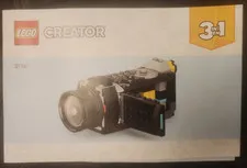 LEGO Creator 3 in 1 TV Camera Video Paper 31147 Instruction MANUAL ONLY